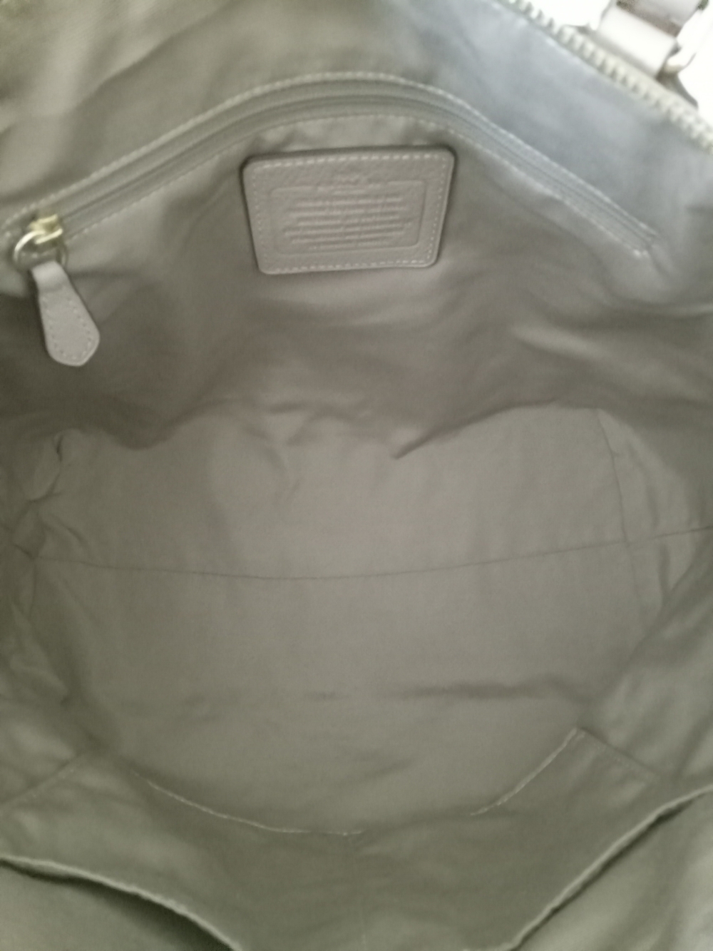 Coach Taupe Suede & Leather 2way Satchel with Removable Strap EUC - Picture 8 of 15